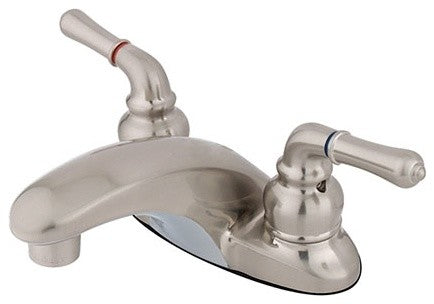 Kingston Brass 4" Centerset Bathroom Faucet, Brushed Nickel