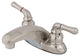 Kingston Brass 4" Centerset Bathroom Faucet, Brushed Nickel