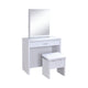 2 Piece Vanity Set With Lift-Top Stool, White