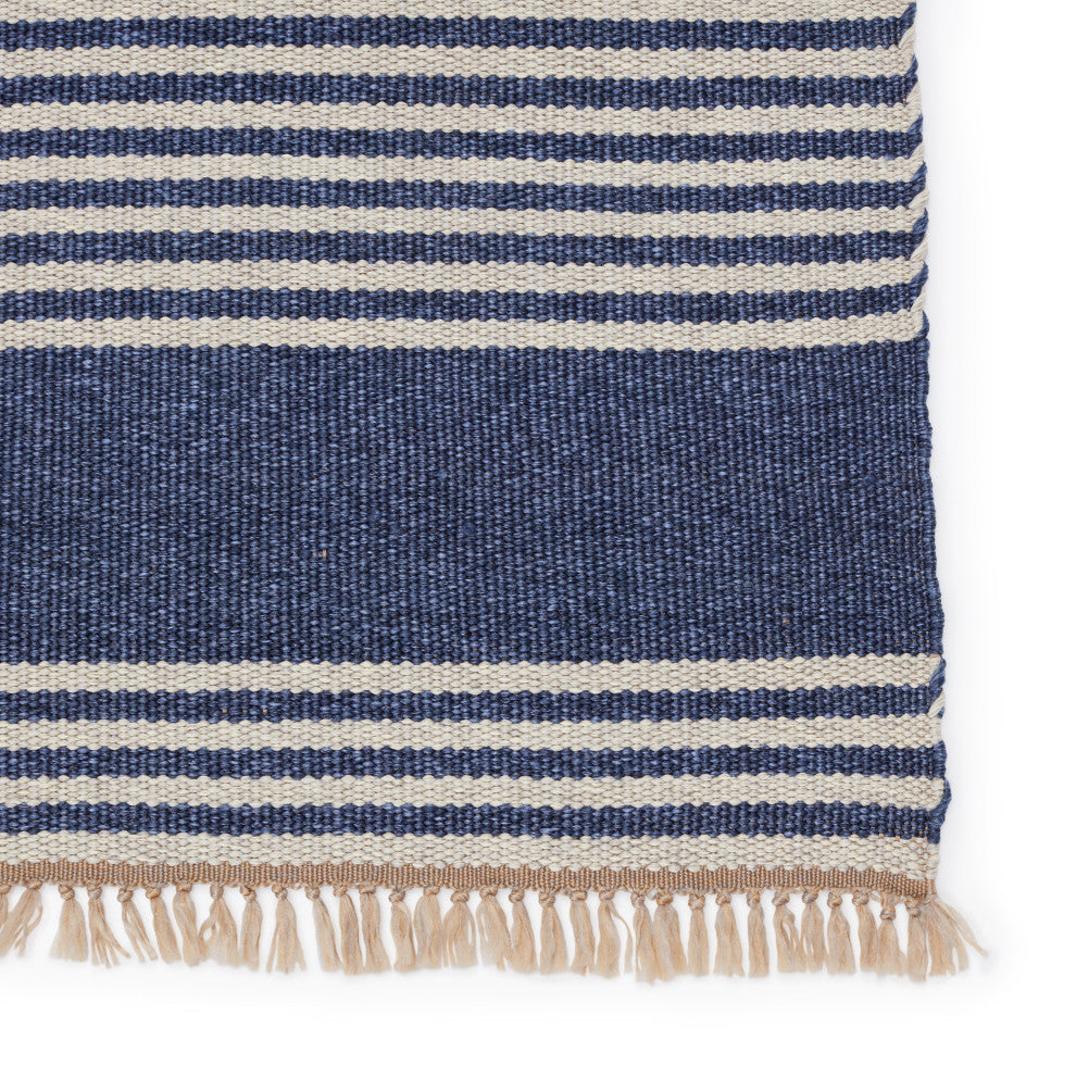 Vibe by Jaipur Living Strand Indoor/ Outdoor Striped Area Rug, Blue/Beige, 4'x6'