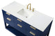 Louie 54" SIngle Bathroom Vanity, Blue