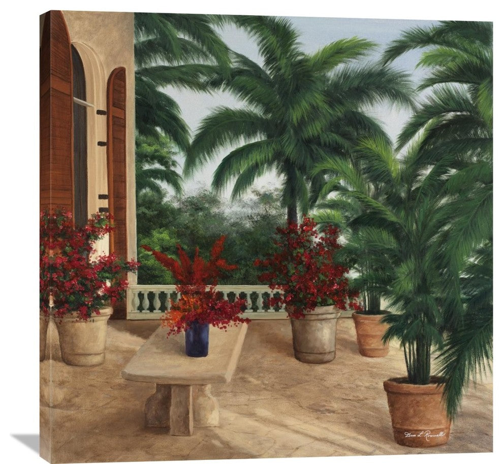 "Tuscany Patio" Artwork, 36"x36"