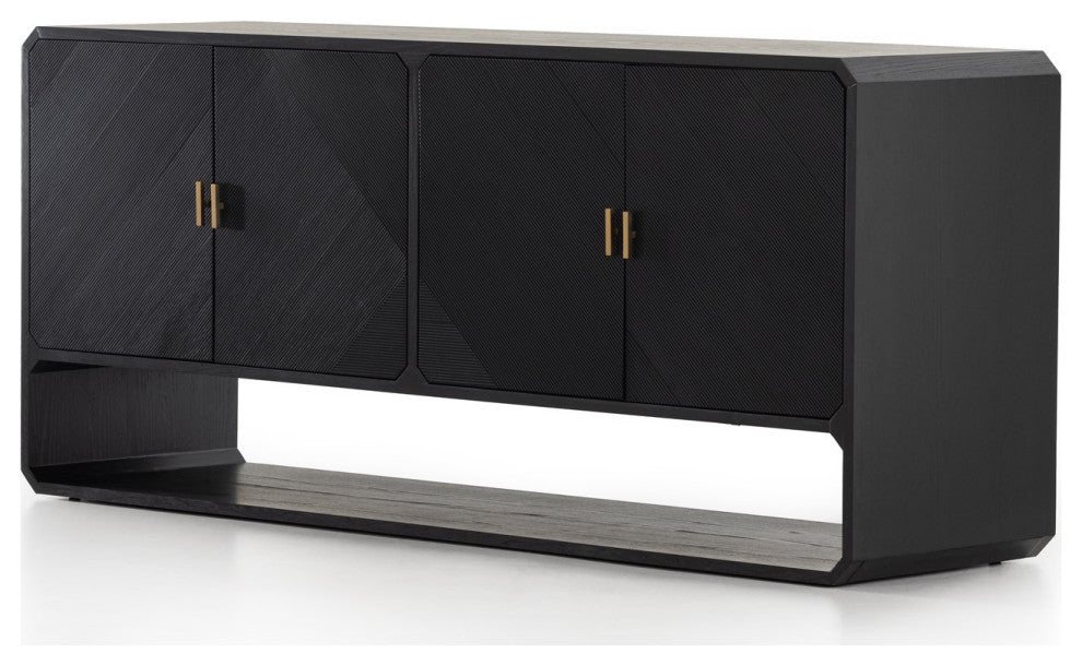 Caspian Sideboard, Black Ash Veneer