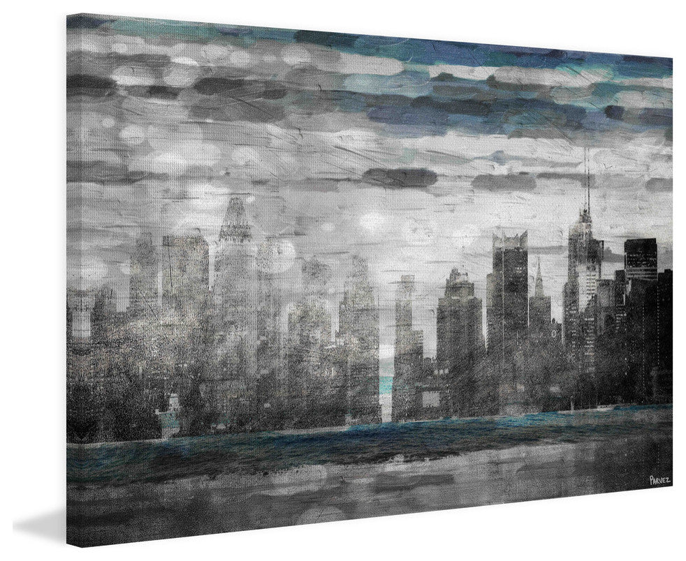 "Sunset in NYC" Print on Canvas, 24"x16"