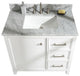 36" Single Sink Vanity Cabinet, White