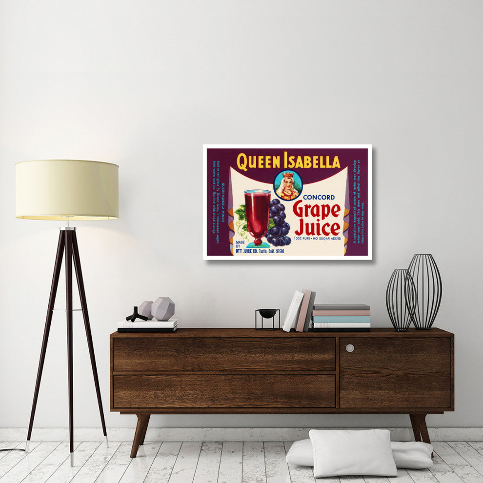 "Queen Isabella Concord Grape Juice" Digital Paper Print by Retrolabel, 42"x29"