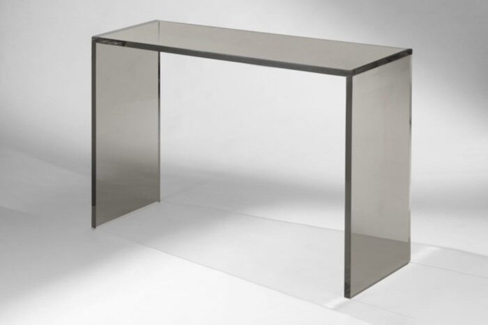 ColorBurst Acrylic Console Table, Red, 12"d X 48"l X 32"h
