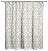 Warm Gray Watercolor 71x74 Shower Curtain