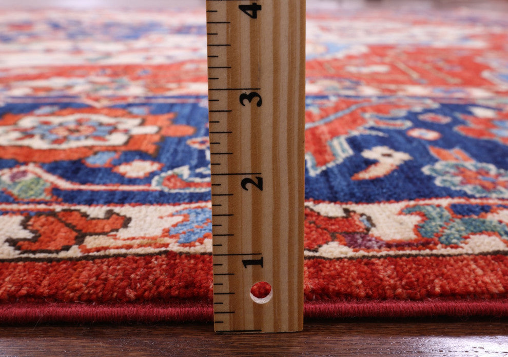 8' 1" X 9' 9" Persian Fine Serapi Hand-Knotted Wool Rug - Q12660