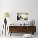 "Defeated By The Sea" Framed Canvas Giclee by Inigo Barandiaran, 37x24"