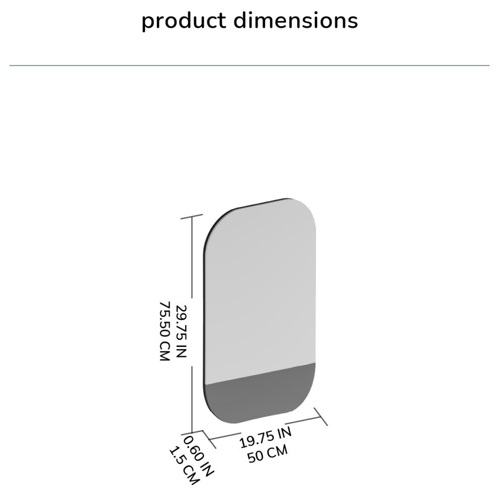 Ernie Accent Mirror, Rose Gold, 30"x20"