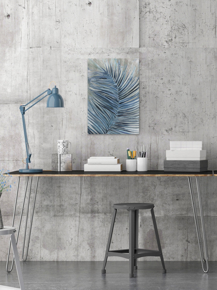 "Blue Spirit" Painting Print on Wrapped Canvas, 16"x24"