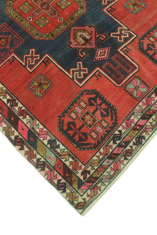 Fine Vintage Distressed Esperanz Red/Navy Runner, 4'8x10'11