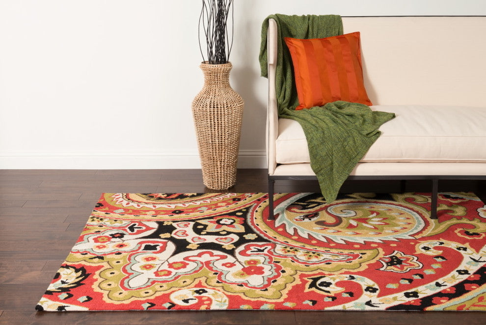 Loloi FRANCESCA FC09 RED / BLACK RUG