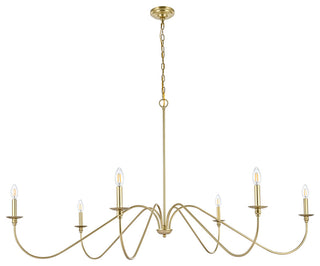 Living District Rohan 60" Chandelier in Brass