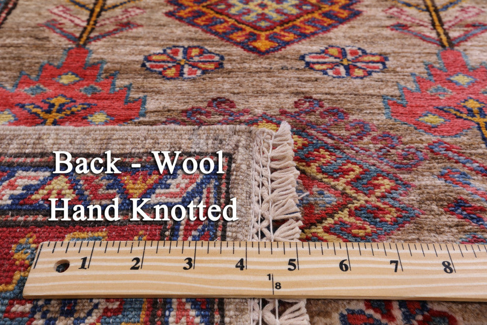 Super Kazak Hand Knotted Runner Wool Rug 2' 8" X 9' 10" Q7707