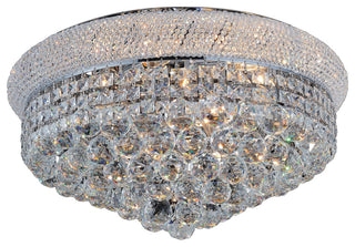 Empire 13 Light Flush Mount With Chrome Finish