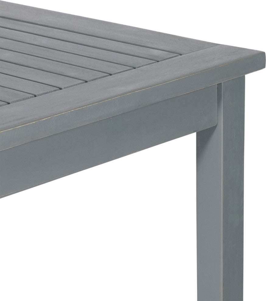 Simple Outdoor Dining Table, Gray Wash