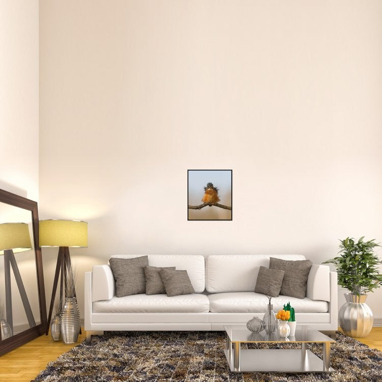 "Against Wind" Framed Canvas Giclee by Cheng Chang, 20x23"