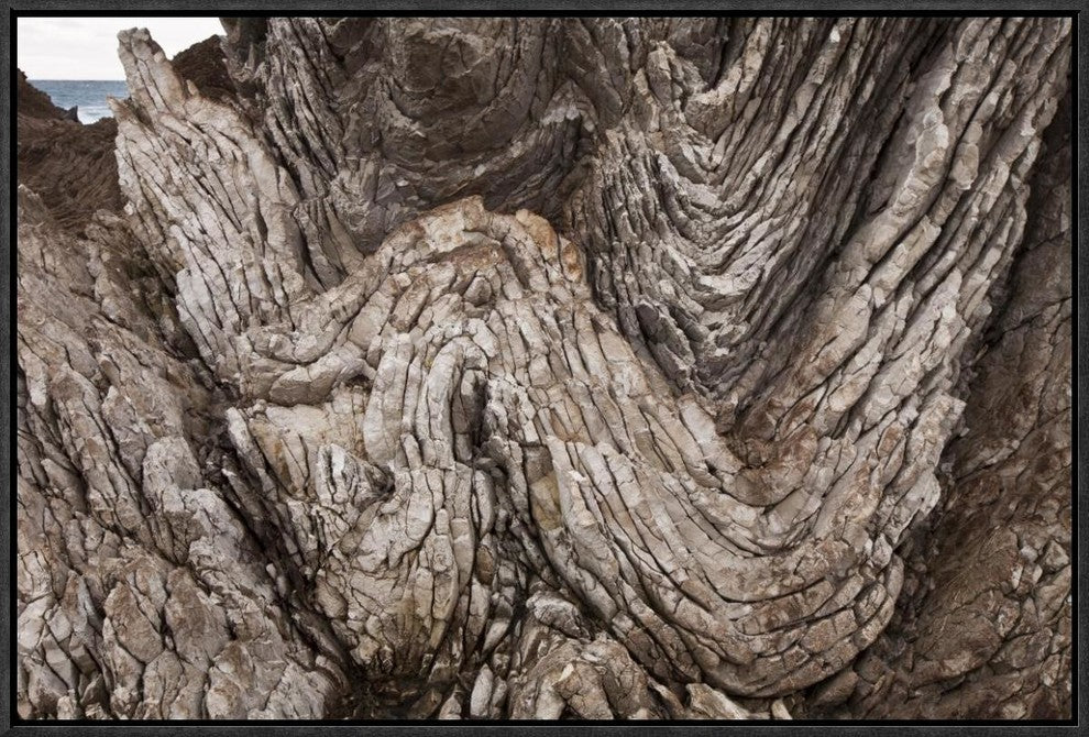 Folded Limestone Layers, Kaikoura, North Canterbury, New Zealand, 24"x16"