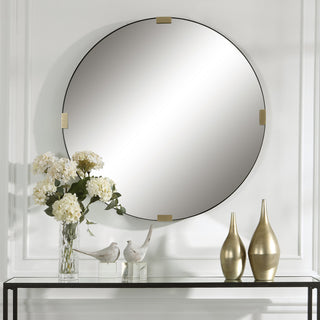 Uttermost 09882 Clip Modern Round Mirror
