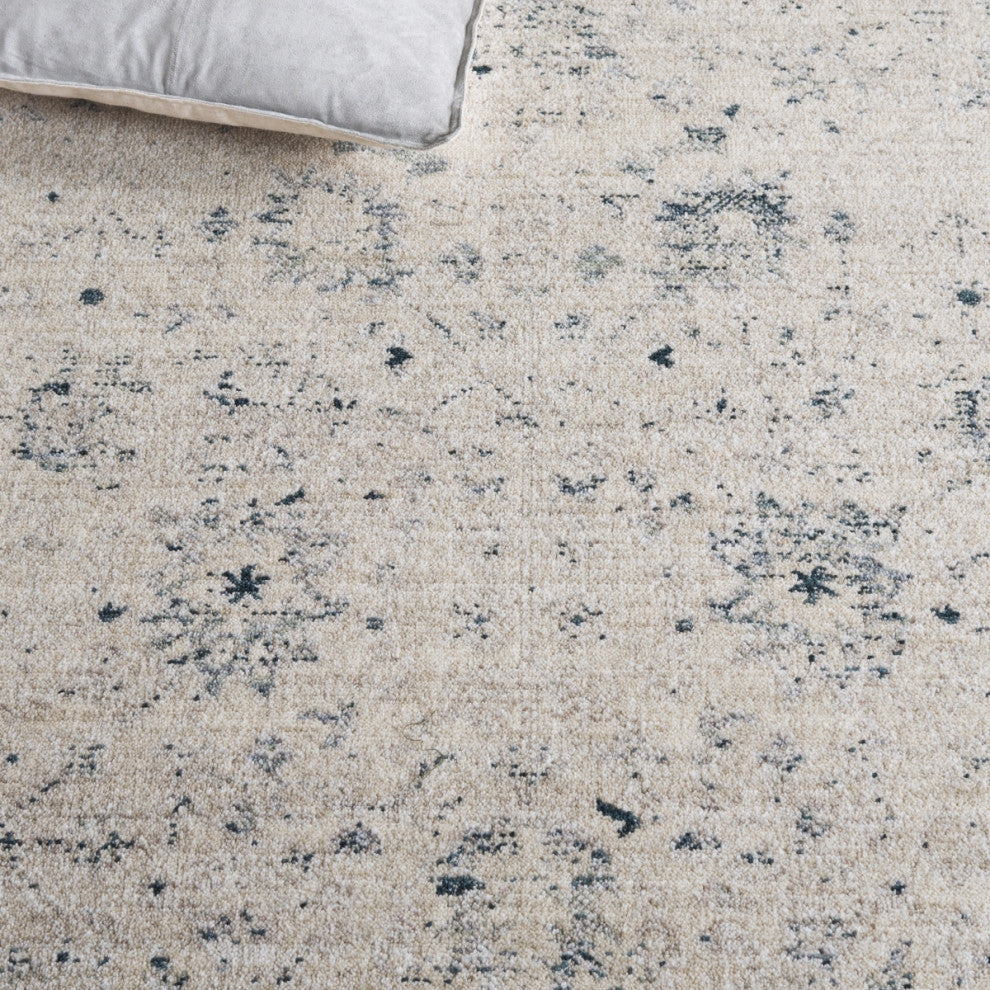 Safavieh Antique Patina ANP656 Rug, Ivory/Blue, 9'x11'6"