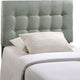 Emily Twin Fabric Headboard, Gray