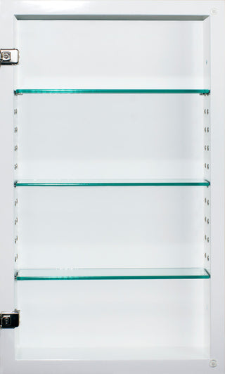 Concealed Picture Frame Medicine Cabinet, Unfinished Flat, 14"x24"