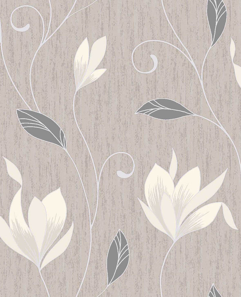 Anais Neutral Floral Trails Wallpaper Bolt