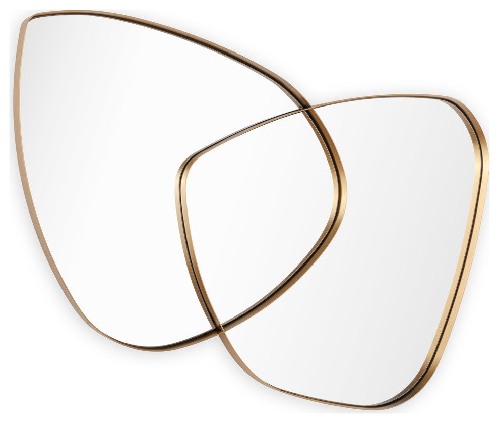 Harmony Mirror, Natural Brass