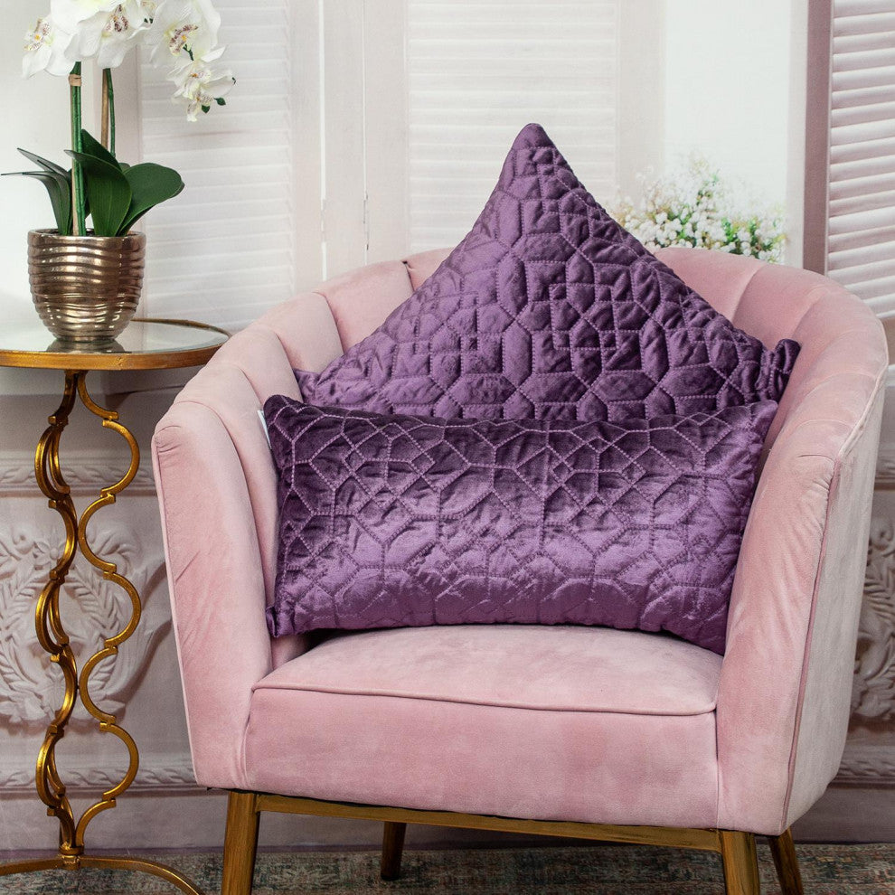Parkland Collection Sora Purple Throw Pillow, Rectangle