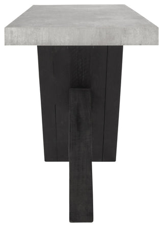 Durant Console Table, Black/Antique Grey