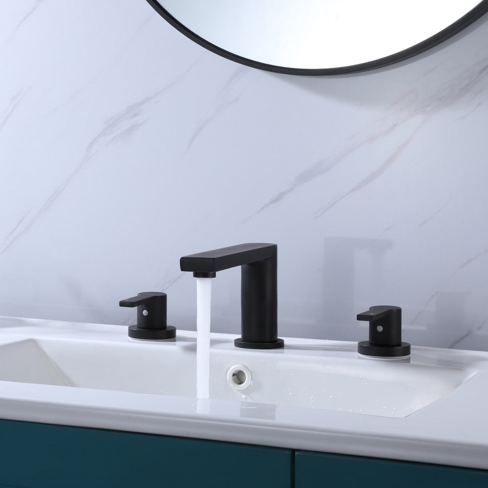 Deck Mounted Two-Handle Widespread Bathroom Faucet