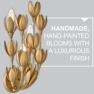 Hinkley Flora Large Sconce, Burnished Gold