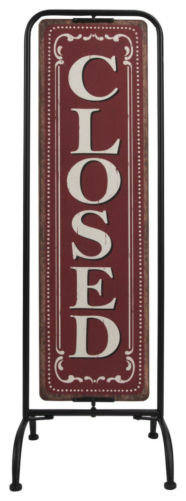 Red/White 2 Sided Open/Closed Sign