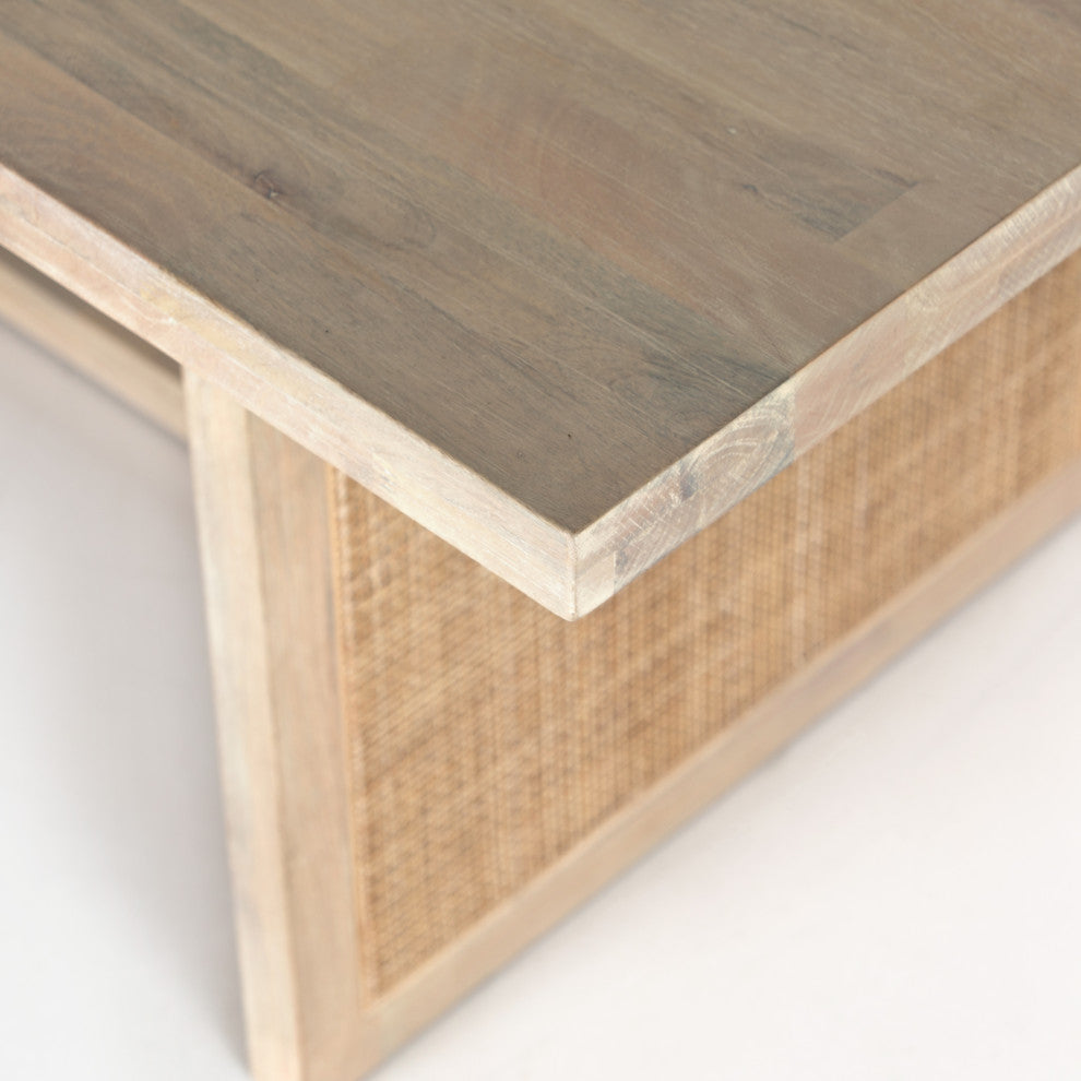 Clarita Dining Table-White Wash Mango