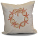 Decorative Holiday Pillow Geometric Print, Coral, 16"x16"