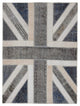 Rug N Carpet - Hand-knotted Turkish 4' 8'' x 6' 5'' Flag Patchwork Rug