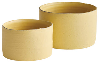 Studio Cachepots Yellow, Set of 2
