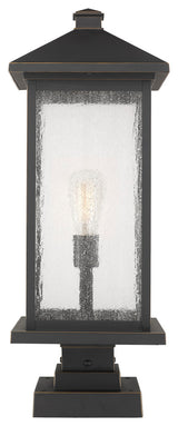 Z-Lite 531PHBXLS-SQPM Portland 25" Tall Outdoor Pier Mount Post - Oil Rubbed