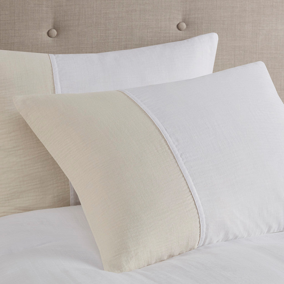 Beautyrest Miro 3 Piece Gauze Oversized Duvet Cover Set