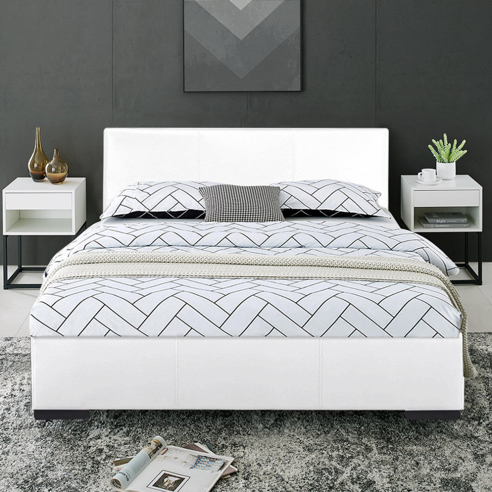Camden Isle Abbey White Bed, King