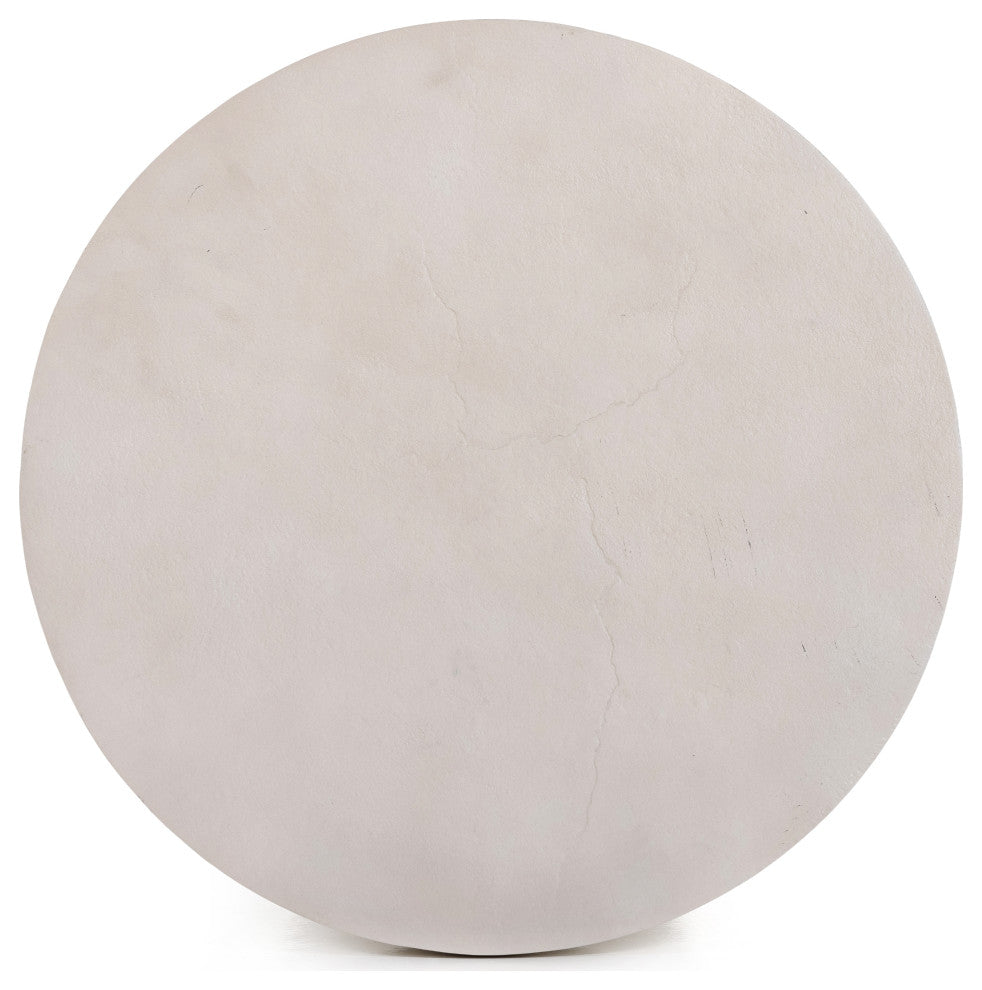 Searcy End Table-Textured Matte White