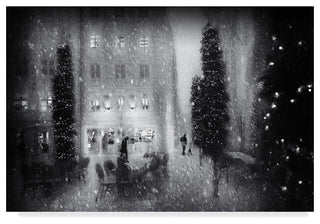 Roswitha Schleicher Schwarz 'Christmas In The City' Canvas Art, 24"x16"