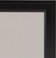 Bosc Framed Gray Linen Fabric Pinboard, Black 23.5X29.5