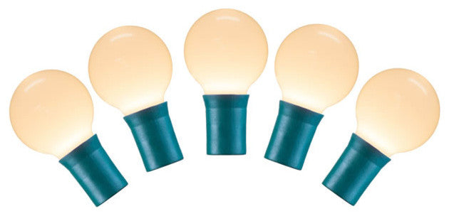 Vickerman X8Gcg31 25 Warm White G30 Led Light, 16' Christmas Light Strand