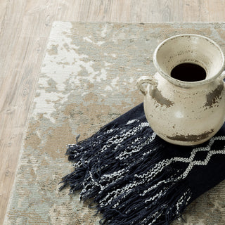 Elements Abstract Desert Beige/Grey Area Rug, 6'7"x9'6"
