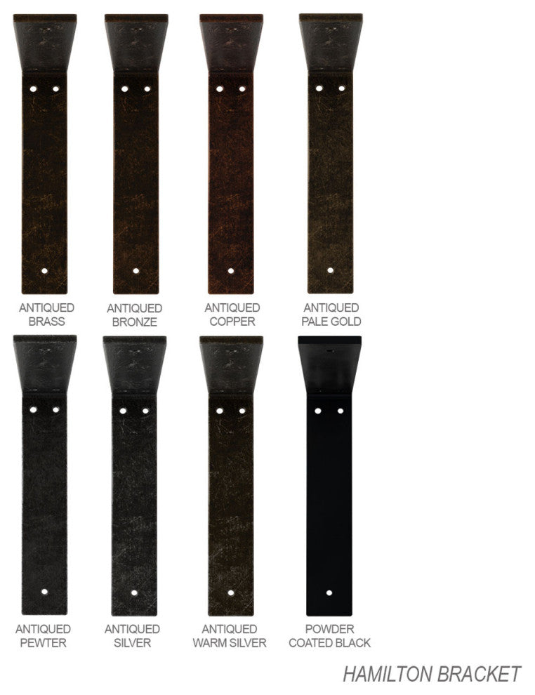 2"W x 16"D x 16"H Hamilton Bracket, Steel