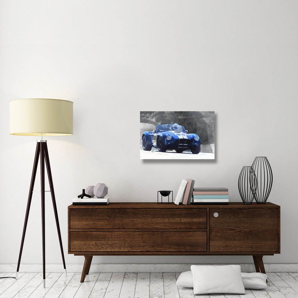 "1964 AC Cobra Shelby Racing Watercolor" Fine Art Print