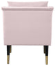 Elegante Velvet Upholstered Accent Chair, Pink